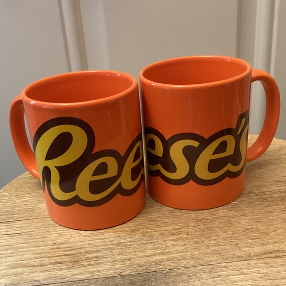 Set of 2 REESE’S LOGO mugs 12 ounces Galerie ceramic - Picture 1 of 6